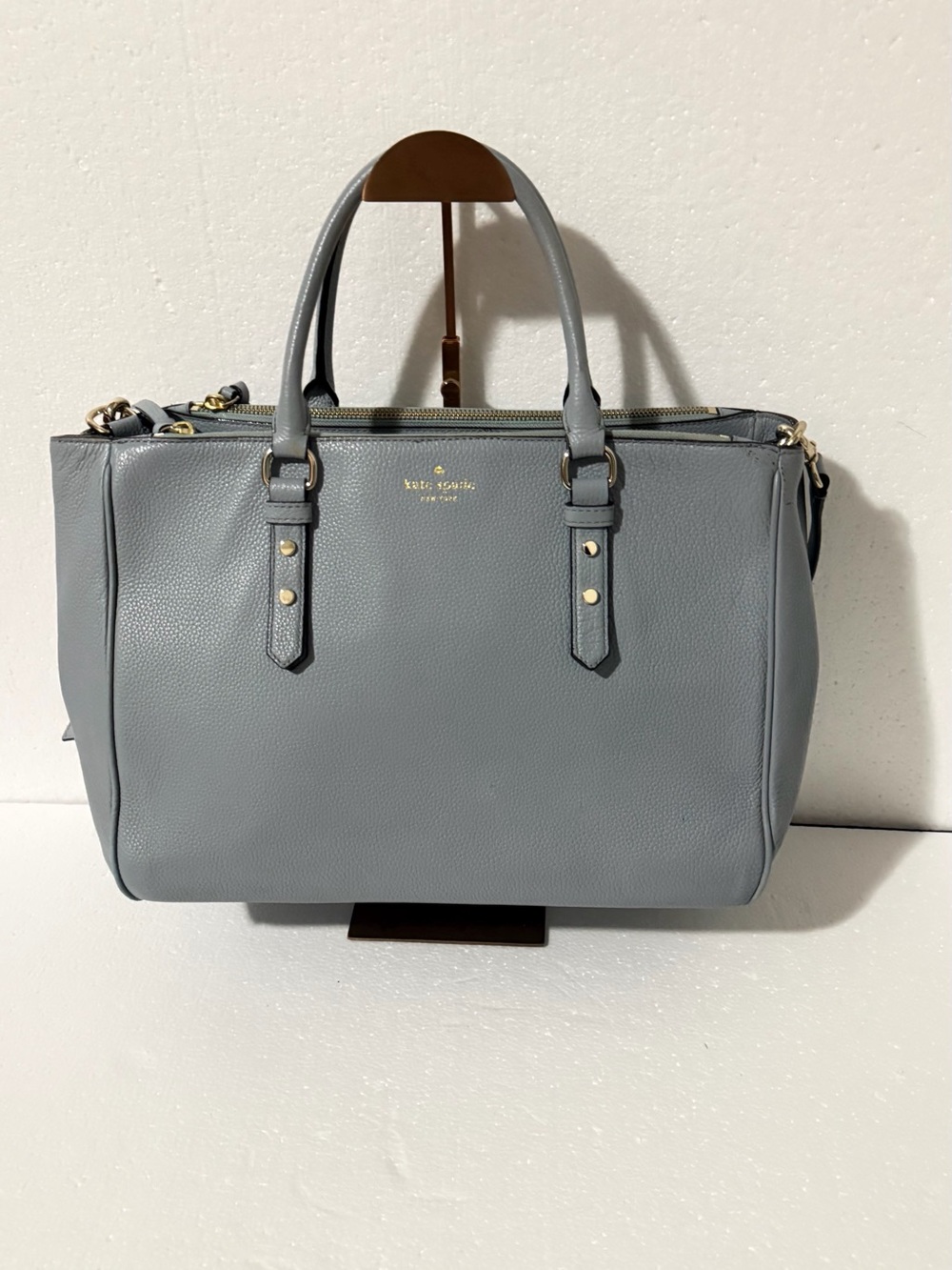 Kate Spade Mulberry Street Leighann satchel light blue
